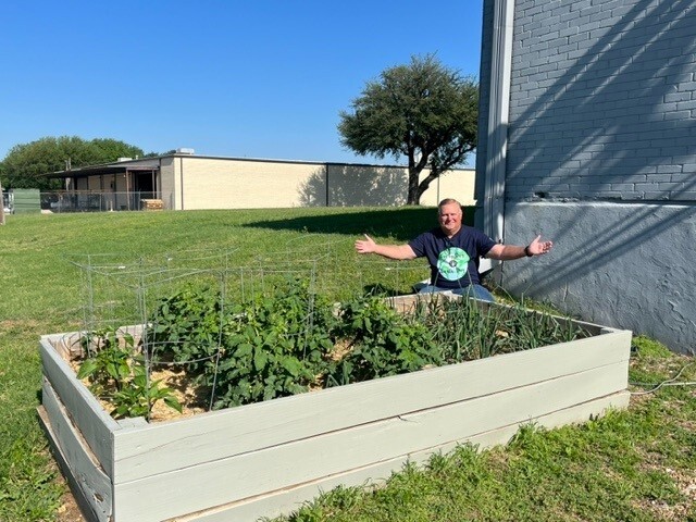 John Larsen's famous salsa garden!